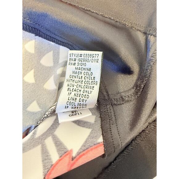 Alyx Ltd Womens Black Red White Floral Pattern Round Neck Above Knee Dress 8 - Picture 9 of 9